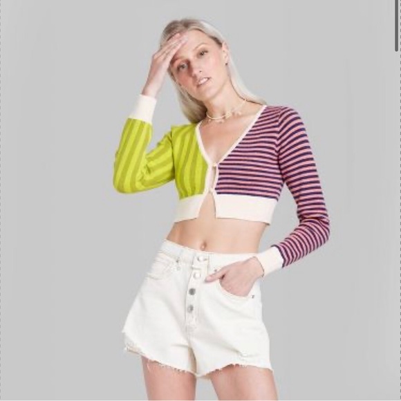 wild fable Sweaters - Wild Fable Cropped Cardigan with Long Sleeves